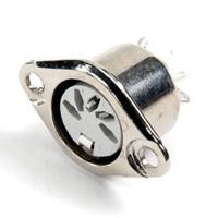 630-0400 Deltron 4 Pole Din Socket, DIN 41524, DIN 45322, DIN 45326, DIN 45327, DIN 45329, 2A, 34 V ac/dc, Lockable, Female,