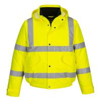 s463yerxxl Portwest S463 Yellow Unisex Hi Vis Bomber Jacket, XXL