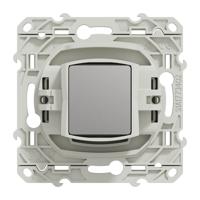 s520445 White Male 1 Outlet Socket, Flush Mount