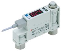pfm725s-f01-f SMC Compact Mount Flow Controller, 0.5 → 25 L/min, PNP Output, 24 V dc, 1/8 in Pipe