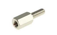 304308040050 Essentra Standoff, M3 x M3 Thread, 8mm Body, Brass, Male/Female, 8mm Stud