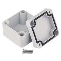 186-2272 RS PRO Grey ABS Enclosure, IP67, IK09, Grey Lid, 50.95 x 48.9 x 36.15mm