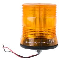 907-6031 RS PRO Amber Flashing Beacon, 10 → 100 V dc, Single Point Mount, LED Bulb, IP56