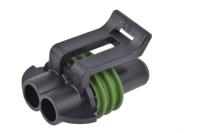 10737794 Delphi, Metri-Pack 150 Automotive Connector Socket Black Cable Mount 2 Way, Crimp Termination