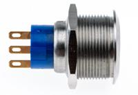175-9335 RS PRO Push Button Switch, Panel Mount, 22.2mm Cutout, SPDT, 250V ac, IP67