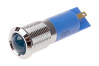 210-686 RS PRO Blue Panel Mount Indicator, 12V, 14mm Mounting Hole Size, IP67