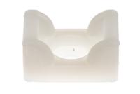 151-24619-kr6g5-pa66-na HellermannTyton Self Adhesive Natural Cable Tie Mount 12 mm x 18mm, 6mm Max. Cable Tie Width