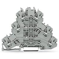 2002-32111000-675 WAGO 2002-3211/1000-675 TOPJOB S Series Grey, 2.5mm², 3-Level, Push In Termination