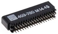 ba000010000ae00 Cinch Edge Connector, PCB Mount, 18-Contacts, 2.54mm Pitch, 2-Row, Solder Termination
