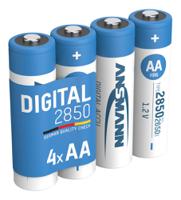 5035092 Ansmann AA NiMH Rechargeable AA Batteries, 2.85Ah, 1.2V - Pack of 4