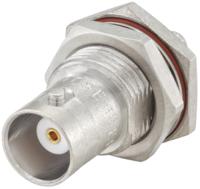 51k607-106n5 Rosenberger BNC Series, Jack Panel Mount BNC Connector, 50Ω, Crimp Termination, Straight Body