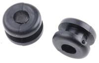 633-02020-hv1201b-pvc-fr-bk HellermannTyton HV Black PVC 6.4mm Cable Grommet for Maximum of 4mm Cable Dia. 633-02020 HV1201B-PVC-FR-BK