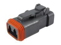 dt06-2s-ce05 Deutsch, DT06, DT Male 2 Way Connector Assembly for use with Automotive Connectors