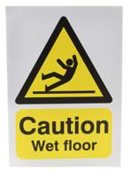 763-1538 RS PRO Self-Adhesive General Hazard Hazard Warning Sign (English)