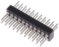 852-80-022-10-001101 Preci-Dip 852 Series Straight Through Hole Pin Header, 22 Contact(s), 1.27 mm Pitch, 2 Row, Unshrouded