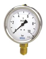 7075562 WIKA G 1/4 Analogue Pressure Gauge 6bar Bottom Entry 63mm Outside Diameter, UKAS