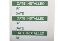758-7949 RS PRO Adhesive Pre-Printed Adhesive Label-Date Installed-. Quantity: 140