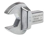 58614042 STAHLWILLE 731 Series Open Ended Insert Insertion Wrench, 50 mm, 14 x 18mm Insert, Chrome Plated Finish