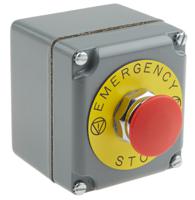 9001tyk11 Schneider Electric Harmony 9001K Series Pull Release Emergency Stop Push Button, Surface Mount, 1NC, IP66