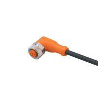 evc073 ifm electronic Right Angle Female 1 way M12 to Unterminated Sensor Actuator Cable, 2m