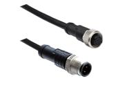 m12a05ml-12afl-sd002 Amphenol Industrial Male 5 way M12 to Female 5 way M12 Connector Cable, 2000 mm