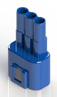 572-003-000-300 EDAC Wire to Wire Connector Cable Mount Plug, 3P, Crimp Termination, 10A, 300 V