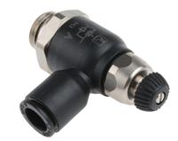 7060-08-13 Legris 7060 Series Threaded Exhaust Regulator, G 1/4 Male Inlet Port x 8mm Tube Outlet Port