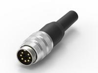 210-0205 RS PRO 7 Pole Din, 5A, 250 V IP40, Screw Lock, Male, Cable Mount