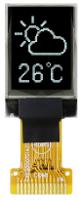 mcot048064a1v-wi Midas 0.71in White Passive matrix OLED Display 48 x 64pixels COT I2C Interface