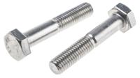 797-6291 RS PRO Stainless Steel, Hex Bolt, M10 x 55mm