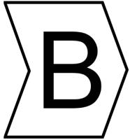 901-10414 HellermannTyton Helagrip Slide On Cable Markers, Black on White, Pre-printed "B", 2 → 5mm Cable,