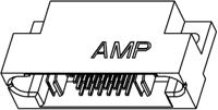 6450330-1 TE Connectivity MULTI-BEAM XL Series Right Angle Through Hole Mount Heavy Duty Power Connector, 26-Contact, 2.54mm