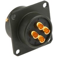 62gb-12e14-04sn Amphenol Limited, 62GB 4 Way Box Mount MIL Spec Circular Connector ReceptacleOlive, Socket Contacts,Shell Size 14,