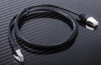 411-227 RS PRO, 1m Cat6, Black RJ45 to Male RJ45 Male, S/FTP Shielded, Terminated PVC Sheath