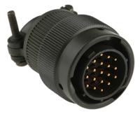 62gb-16f14-19pn Amphenol Limited, 62GB 19 Way Cable Mount MIL Spec Circular Connector PlugOlive, Pin Contacts,Shell Size 14, Bayonet