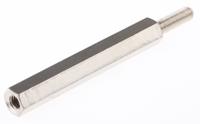 htsb-m3-35-5-2 Essentra Standoff, M3 Thread, 35mm Body, Brass, Male/Female