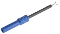 zpk-8066-ni-bl Schutzinger Blue Female Test Socket, 4 mm Connector, Solder Termination, 1A, 600V, Nickel Plating