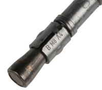 622-1944 RS PRO Stainless Steel Anchor Bolt M8 x 75mm, 8mm Fixing Hole