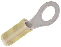 2-320576-2 TE Connectivity, PIDG Insulated Ring Terminal, M8 Stud Size, 2.6mm² to 6.6mm² Wire Size, Yellow
