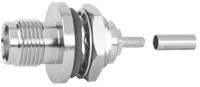 j01011a0058 Telegartner, Jack Panel Mount TNC Connector, 50Ω, Solder Termination, Straight Body