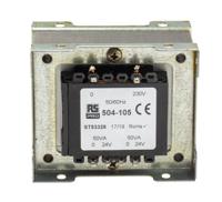 504-105 RS PRO 100VA 2 Output Chassis Mounting Transformer, 24V ac, IEC 61558-2-6