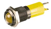 192112z2 CML Innovative Technologies Yellow Panel Mount Indicator, 12V, 14mm Mounting Hole Size