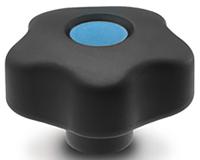 169952-c9 Elesa 169952-C9 Black Hex Clamping Knob, M8, Threaded Hole