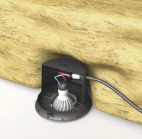 148-00123-spotclip-box-fr-pa66hs-bk HellermannTyton Lighting Cover for use with Reel and blowed-in insulations with LED and Compact Fluorescent Lamps,