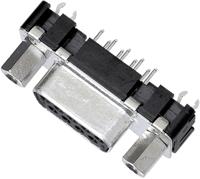 09661516511 HARTING D-Sub 9 Way Through Hole D-sub Connector Socket, 2.74mm Pitch, with M3 Nut