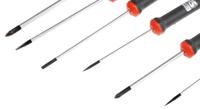125-3107 RS PRO Pozidriv; Slotted Precision Screwdriver Set, 6-Piece