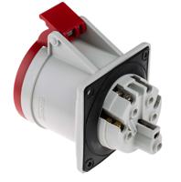4233267 Scame IP44 Red Panel Mount 3P + N + E Industrial Power Socket, Rated At 32A, 415 V