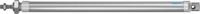 dsnu-25-320-p-a Festo 320 mm Pneumatic Cylinder - 34719 DSNU Series, Double Acting Acting
