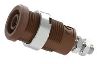 3265-i-bn Electro PJP Brown Female Banana Socket, Plug In Termination, 25A, 600 → 1000V