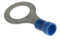 160136 TE Connectivity, PLASTI-GRIP Insulated Ring Terminal, M10 Stud Size, 1mm² to 2.6mm² Wire Size, Blue